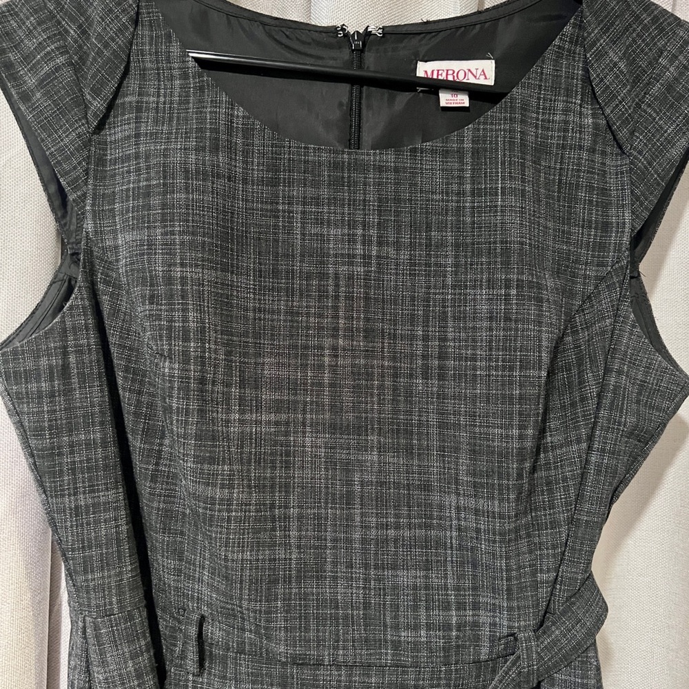 Merona Charcoal Checkered Women's Dress